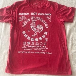Sriracha hot sauce shirt